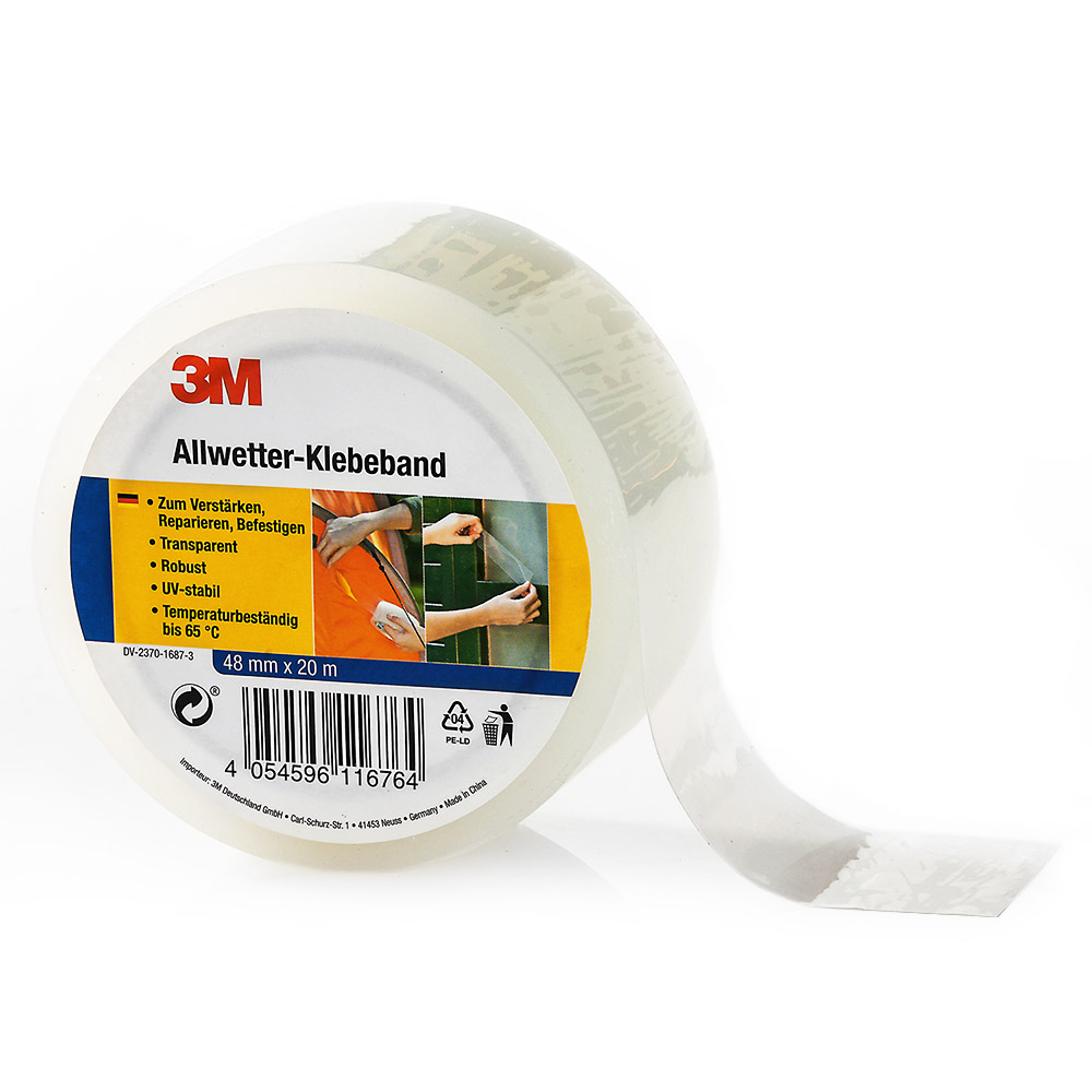 3M Allwetter Klebeband, transparent