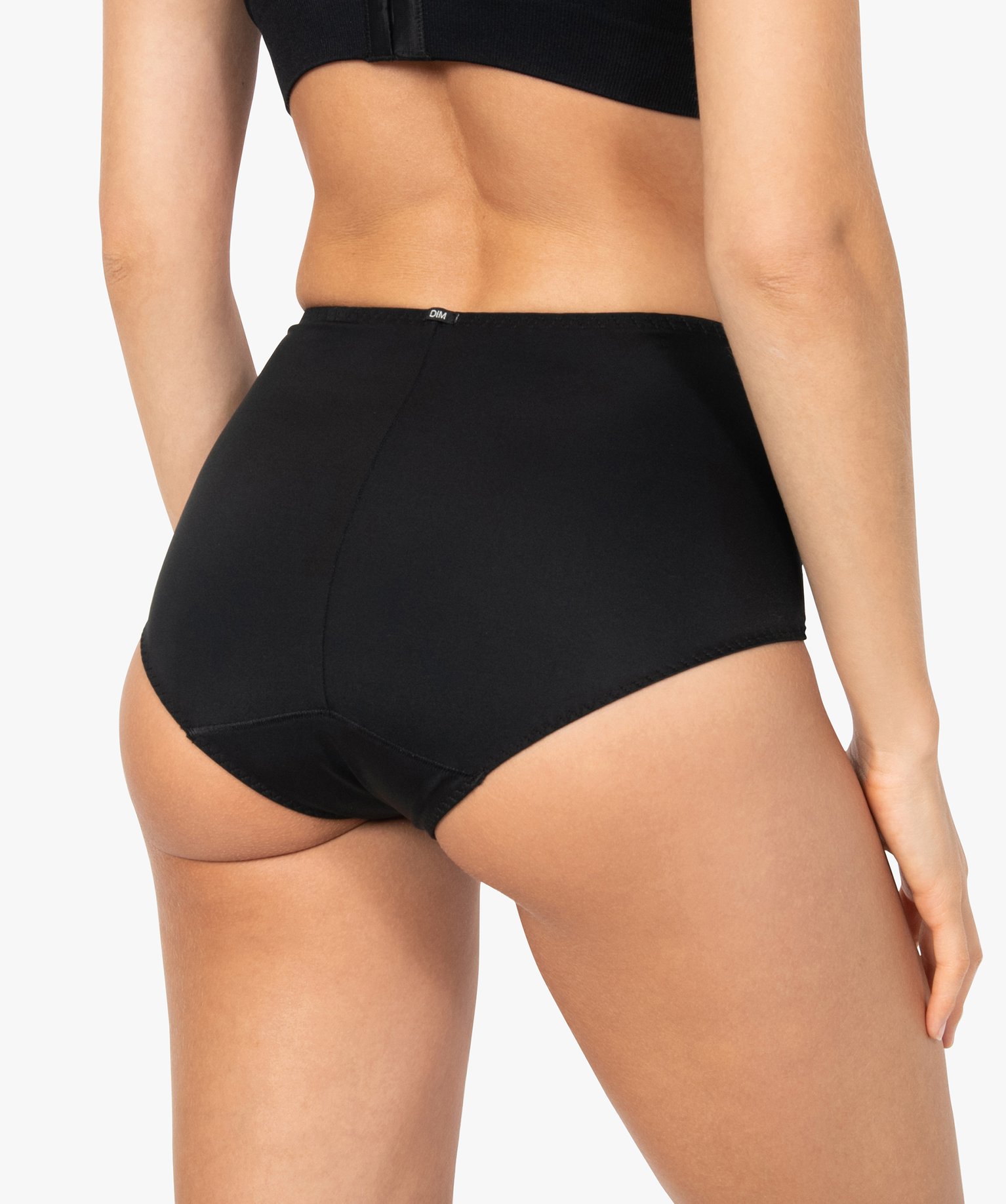 Culotte femme taille haute effet ventre plat - DIM noir | GEMO