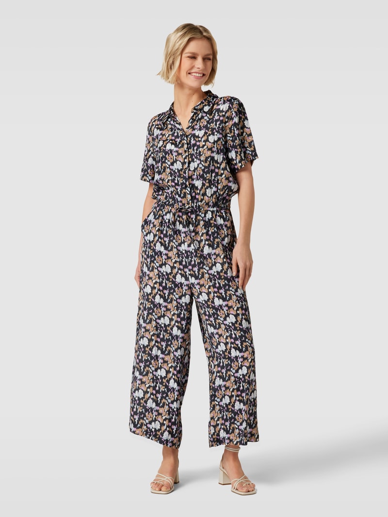 Jumpsuit mit Allover-Print Modell 'Gilla' in schwarz