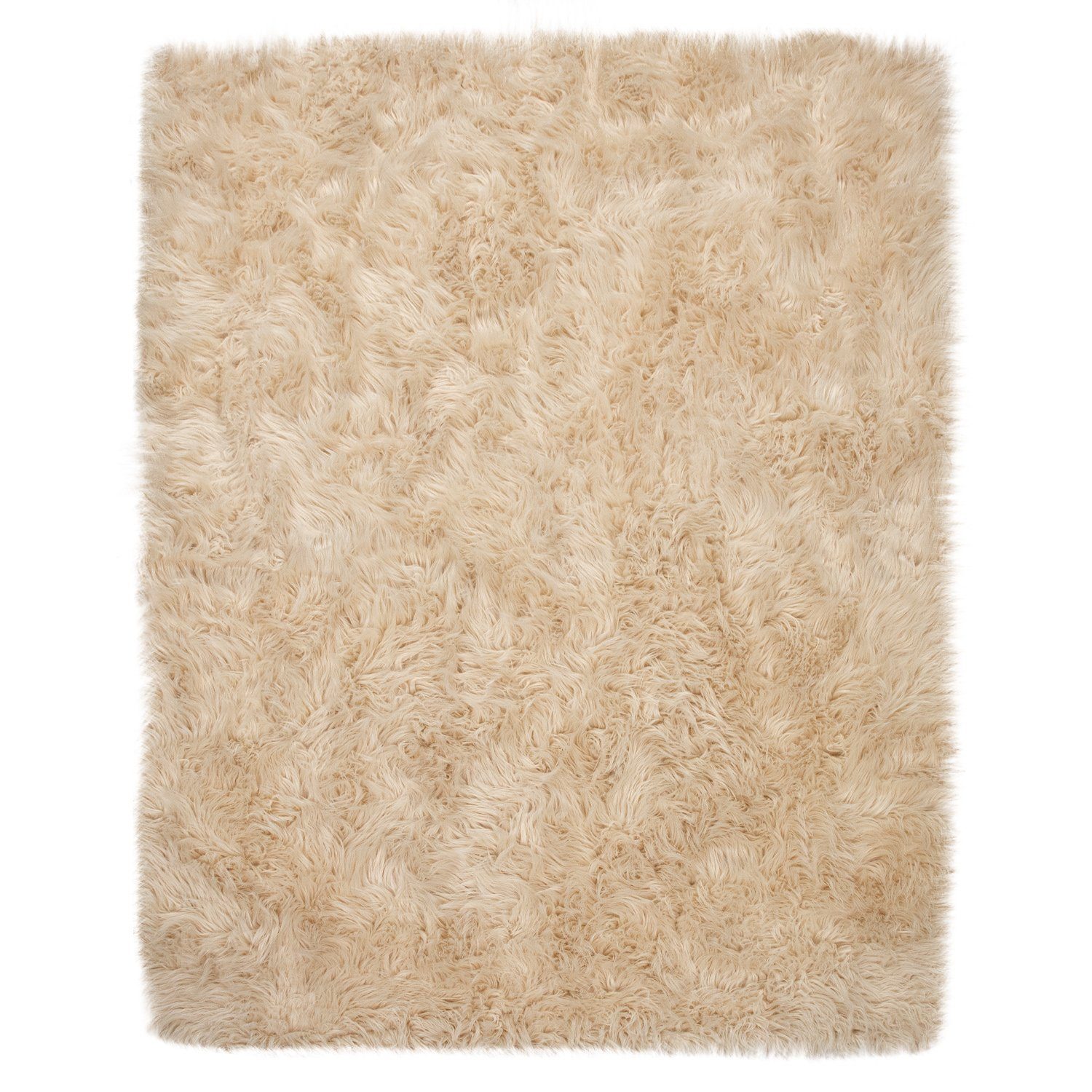 Fellteppich Wohnzimmer Hochflor Teppich Kunst-Fell Design, TT Home, rund, Höhe: 64 mm