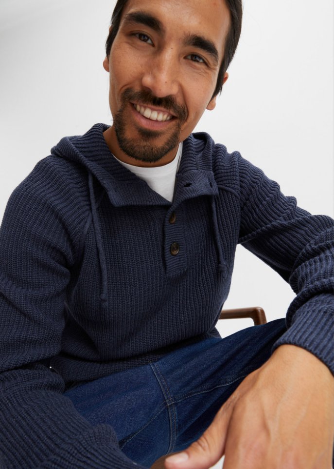 Kapuzen Pullover mit recycelter Baumwolle