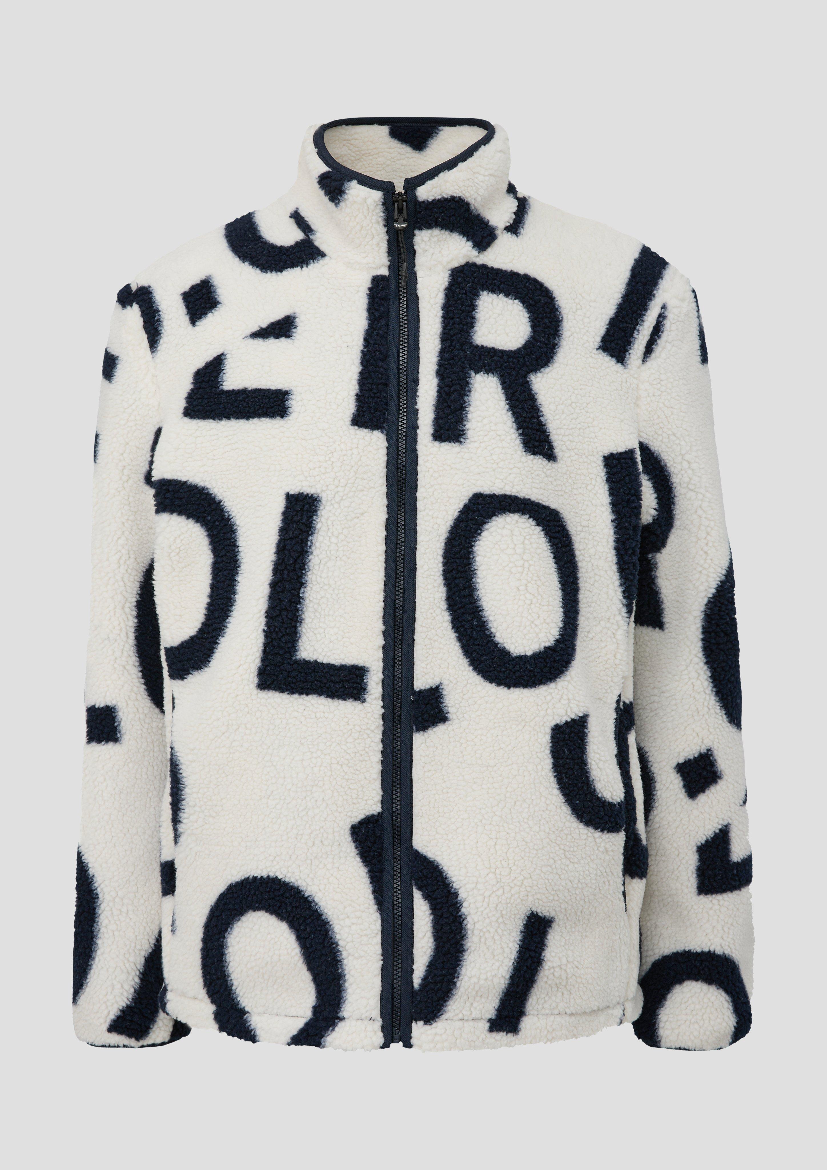 Jacquard-Jacke mit Print  2139198-02F3