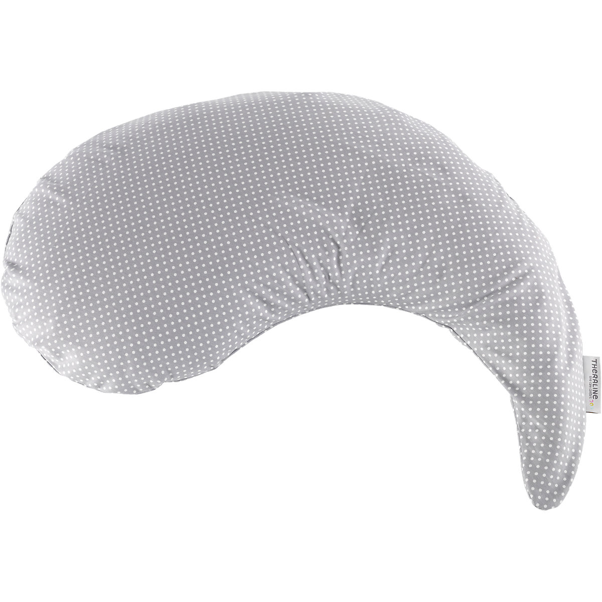 Bezug für Stillkissen Yinnie, Punkte grau, 135 cm