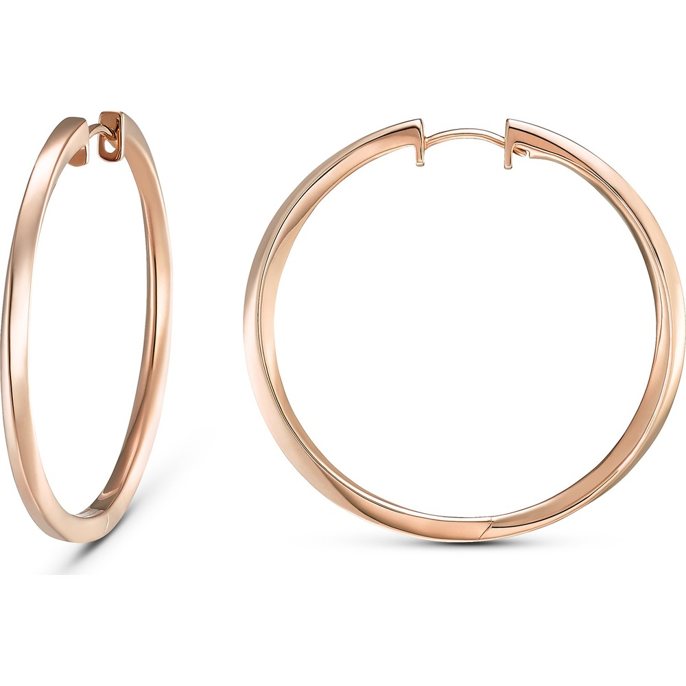 Jette Créoles 925 Argent Boucles d'oreilles