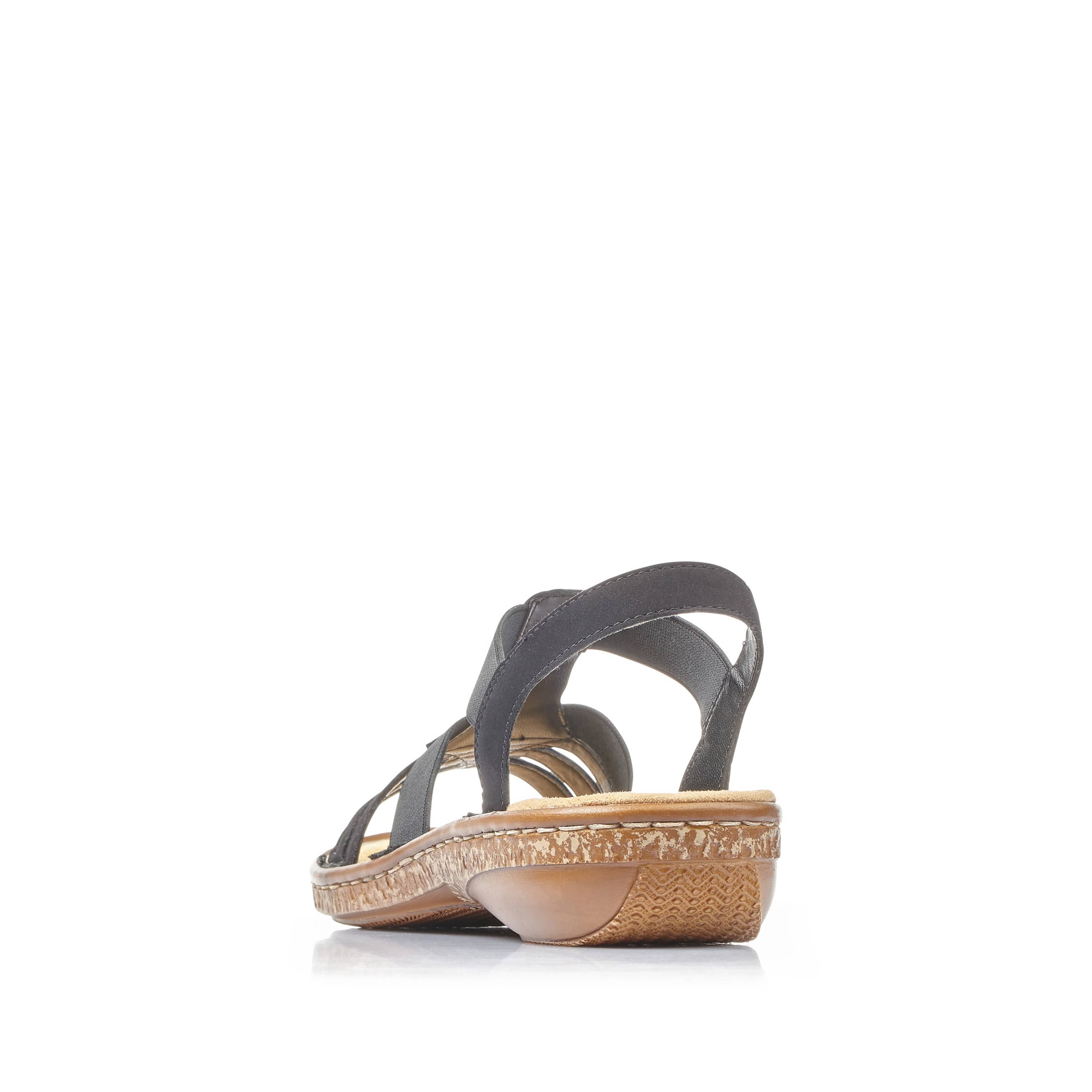Rieker Damen Riemchensandalen nachtschwarz