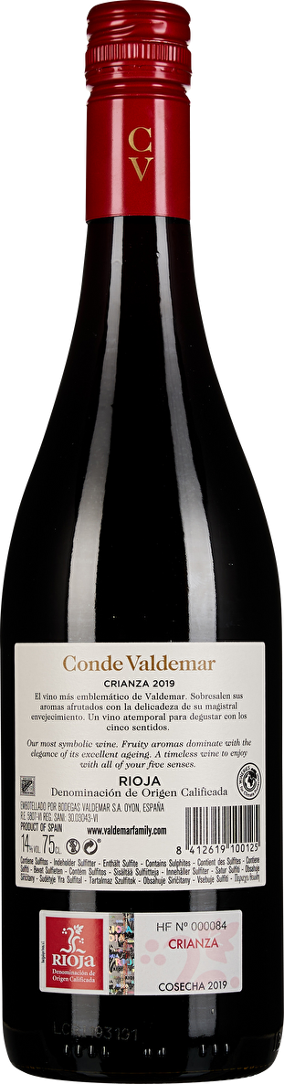 Conde Valdemar Rioja Crianza 2019