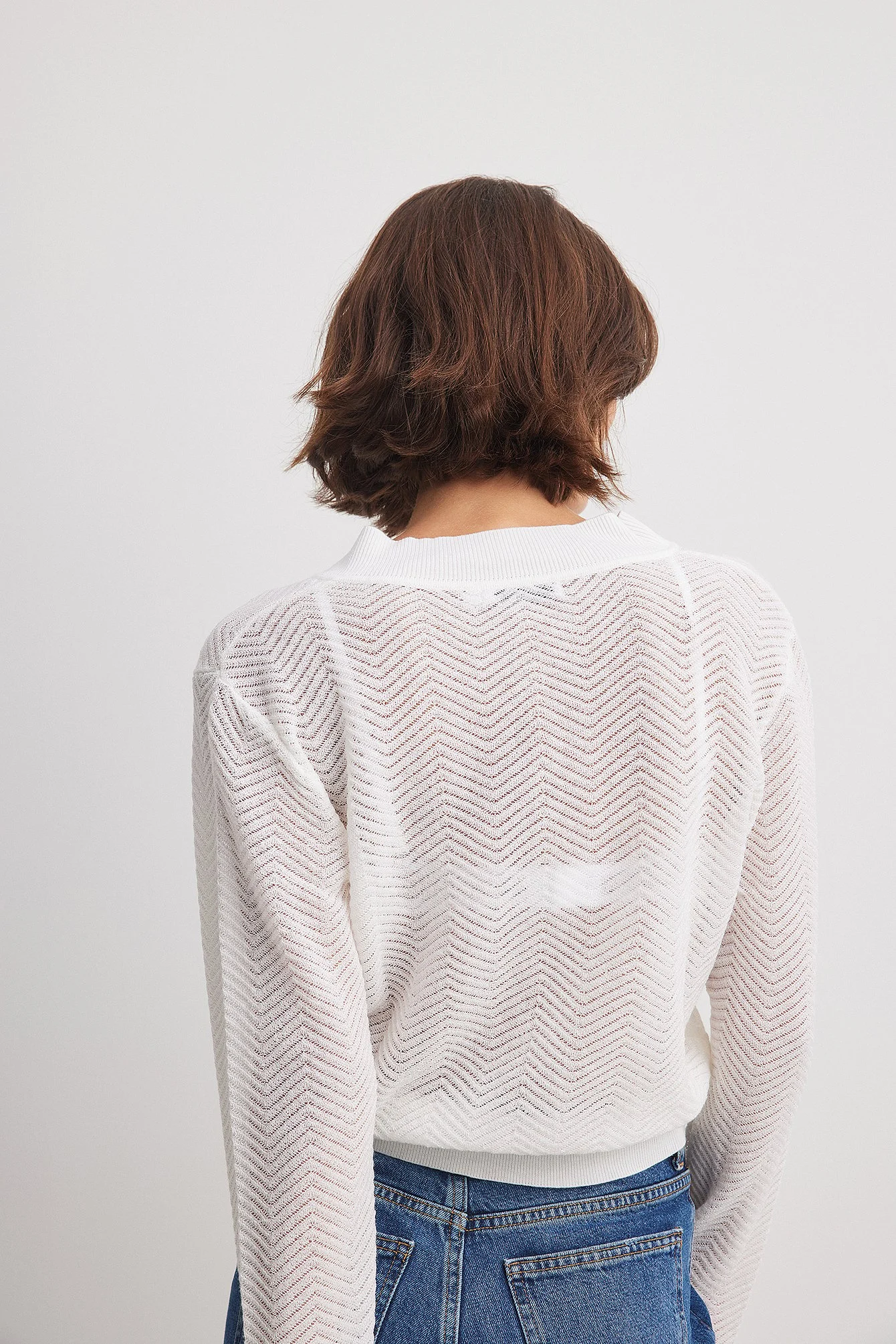 Welliger Strickpullover
