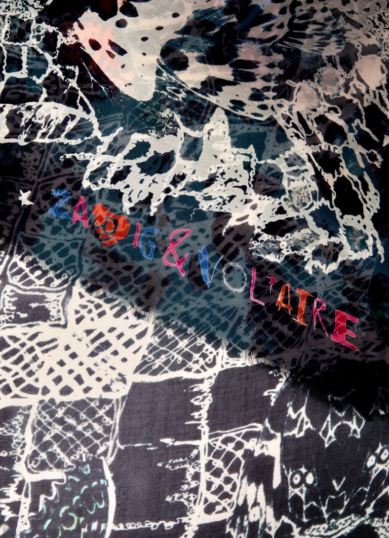 Zadig&Voltaire Kerry-huivi painatuksella 134 x 134 cm