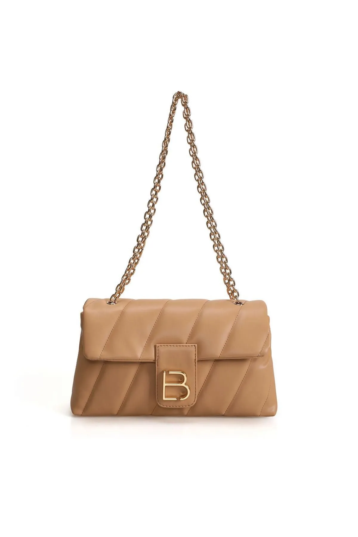 Lucky Bees  Gemusterte Damen Hand- und Schultertasche mit Kettenriemen