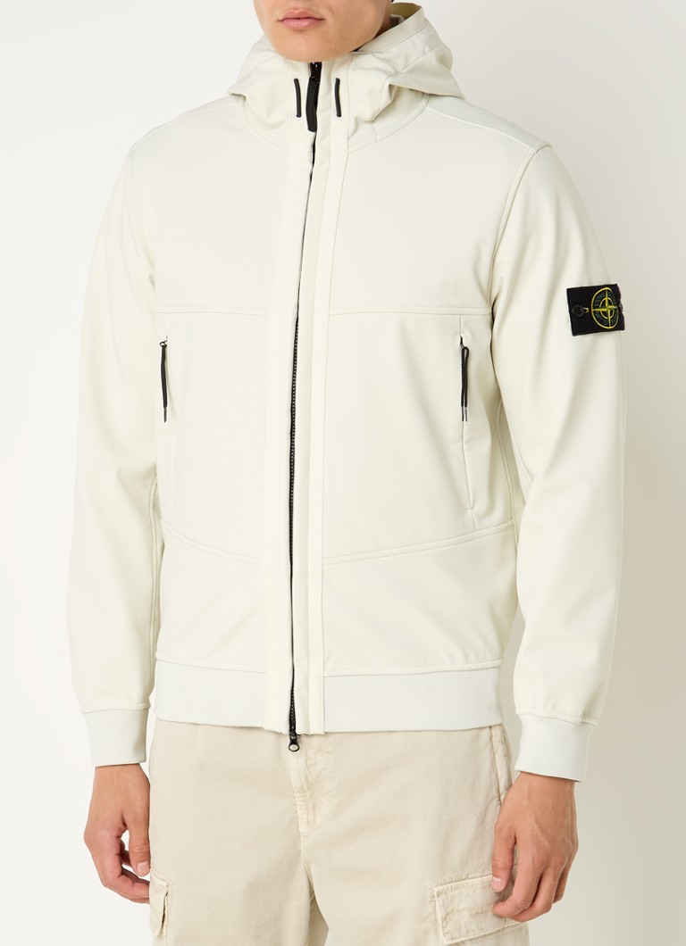 Μπουφάν Stone Island 8115Q softshell με τσέπες με φερμουάρ και λογότυπο