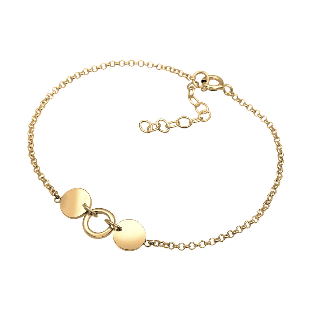 Elli Elli Bracelet Geo Plaquette Bracelet Femme - (925/1000) Argent Bracelet