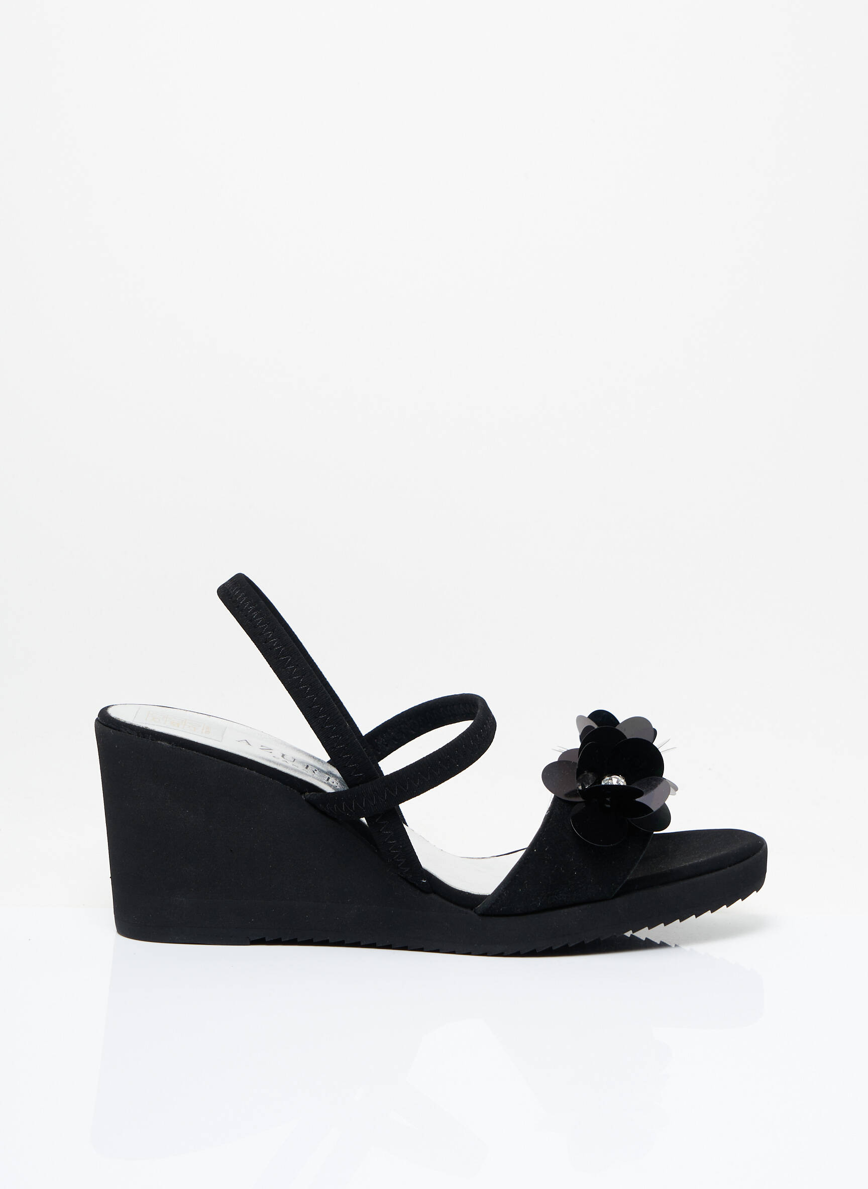 Azuree Sandales Nu Pieds Femme couleur noir