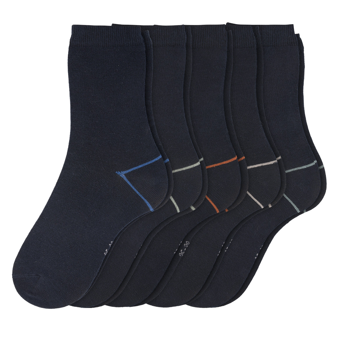 5 Paar Jungen Socken mit Sortierhilfe