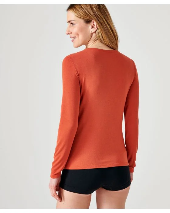 Tee-shirt manches longues Thermolactyl Sensitive, biais fils brillants