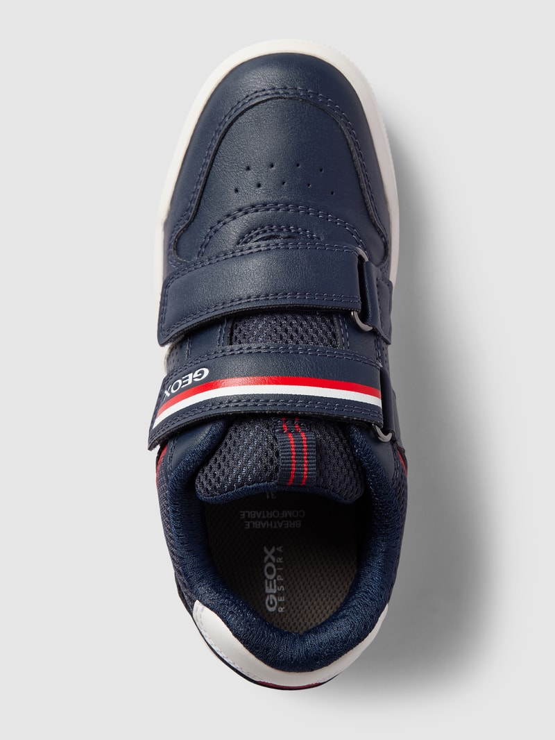 Sneaker mit Klettverschluss in marineblau