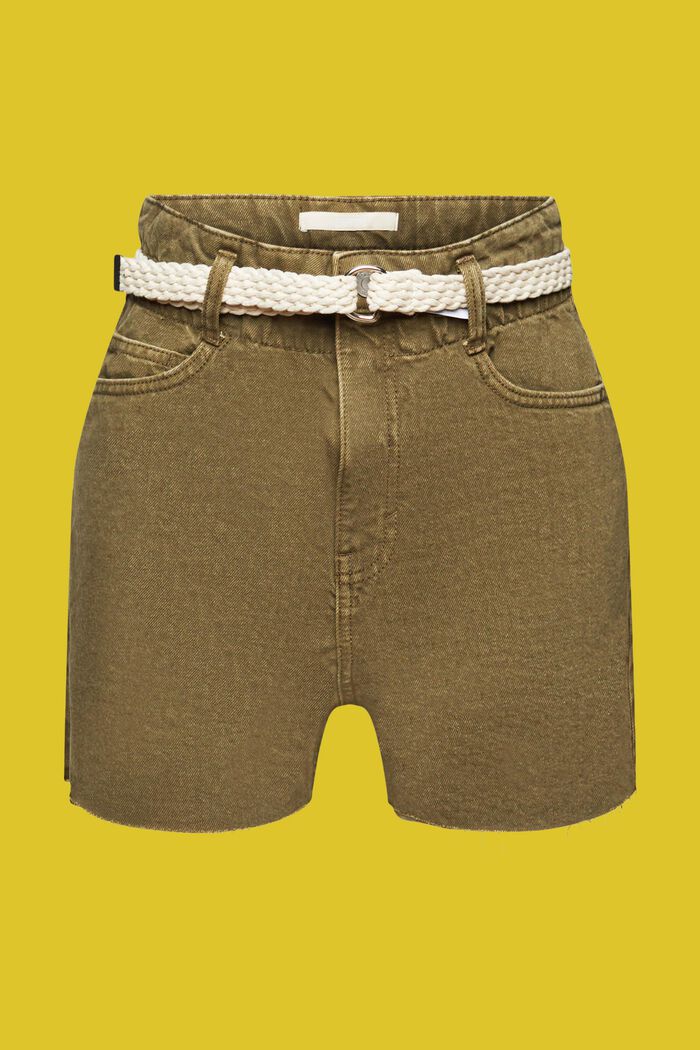 Jeansshorts in abgeschnittener Optik