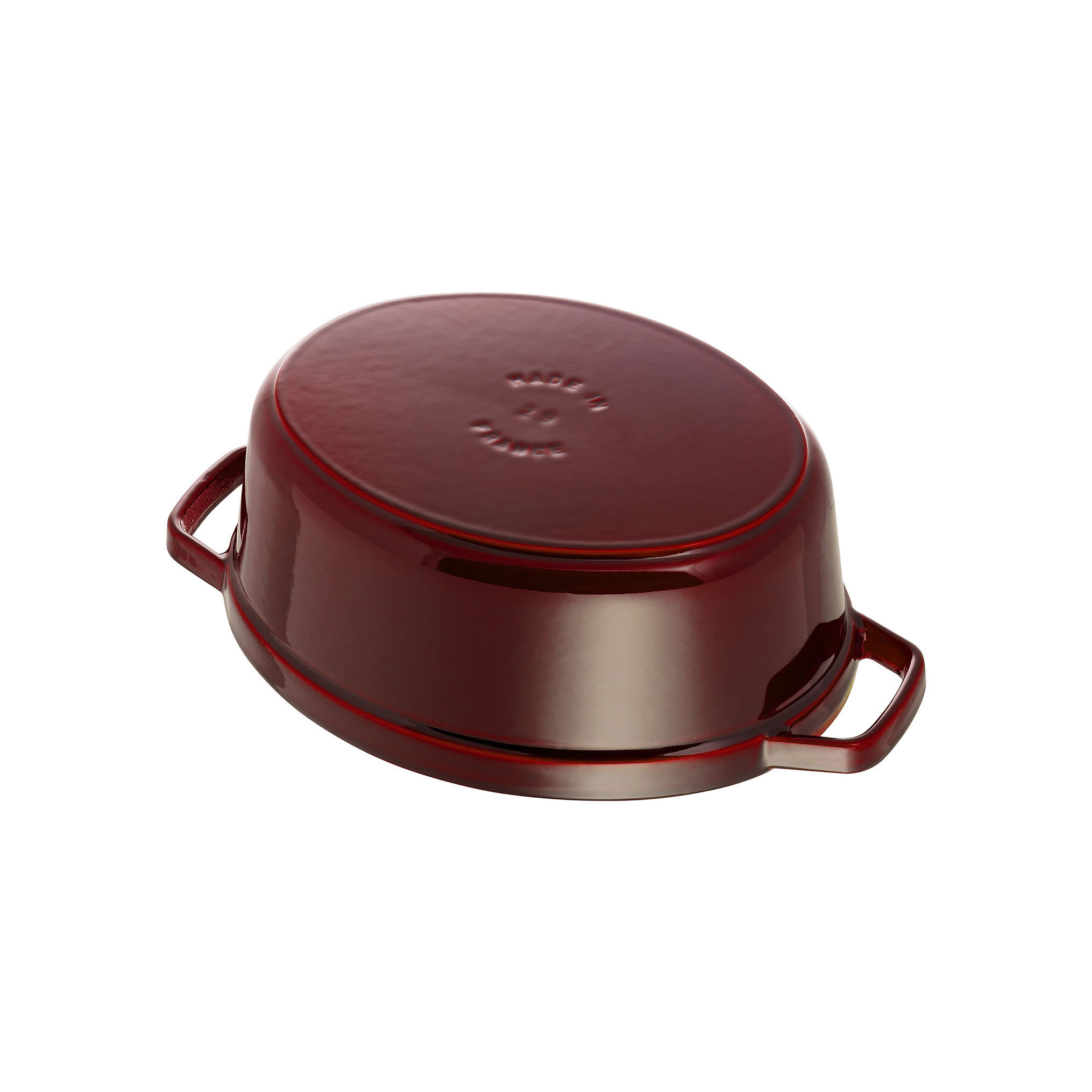 Cocotte 29 cm, oval, Grenadine-Rot, Gusseisen