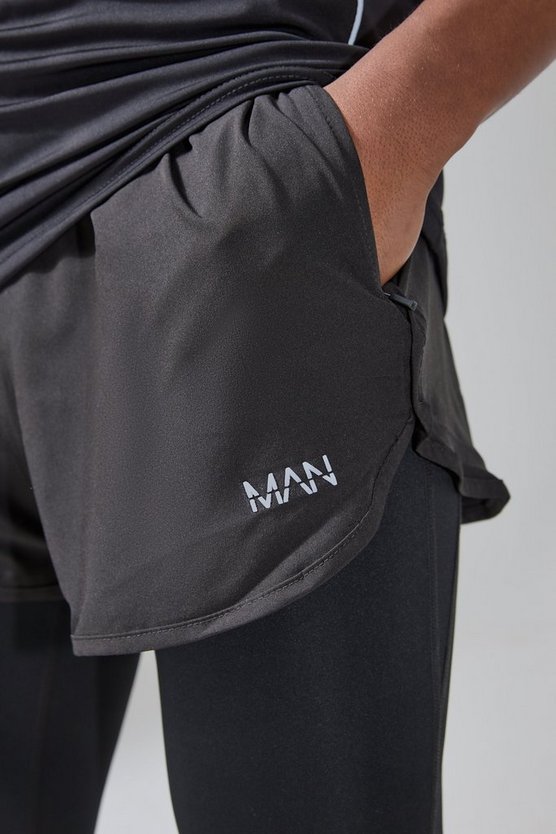 Man Active 3 Inch reflektierende Nylon-Laufshorts