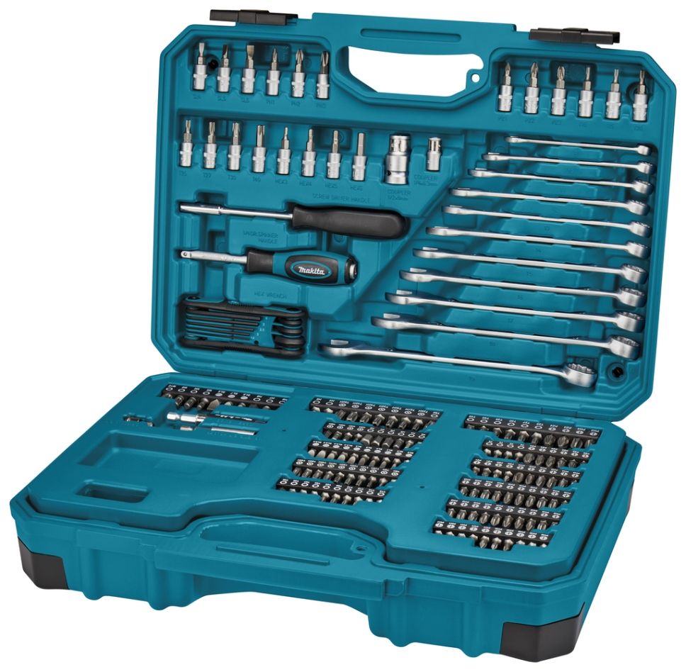 Makita Zubehör E-10883 Handwerkzeugset, 221-teilig im Koffer