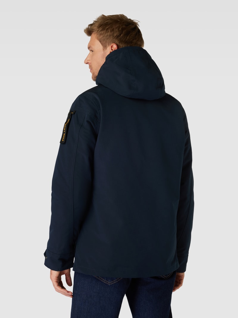 Parka mit Reißverschluss Modell 'SNOWPACK' in marineblau