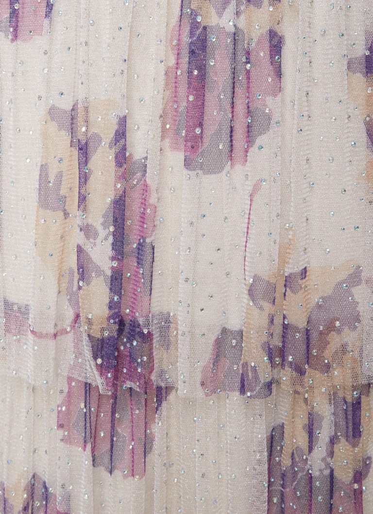ba&sh Railey semi-transparent maxi dress with rhinestones