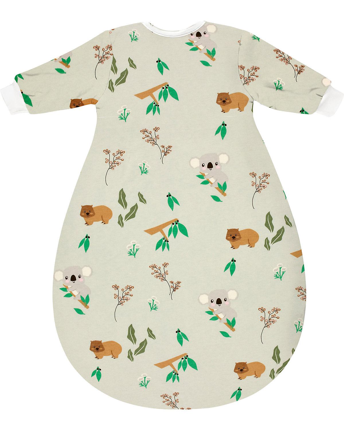 Kugelschlafsack Mäxchen Thermo mit Arm, Bio Baumwolle - TOG 3,0 - Koalas World, 110 cm
