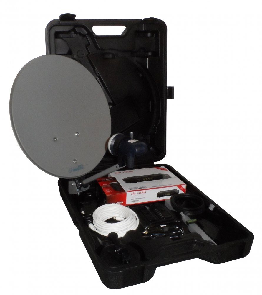 Sky Vision sky vision HDTV Camping Koffer Komplette Satellitenanlage im Koffer Camping Sat-Anlage