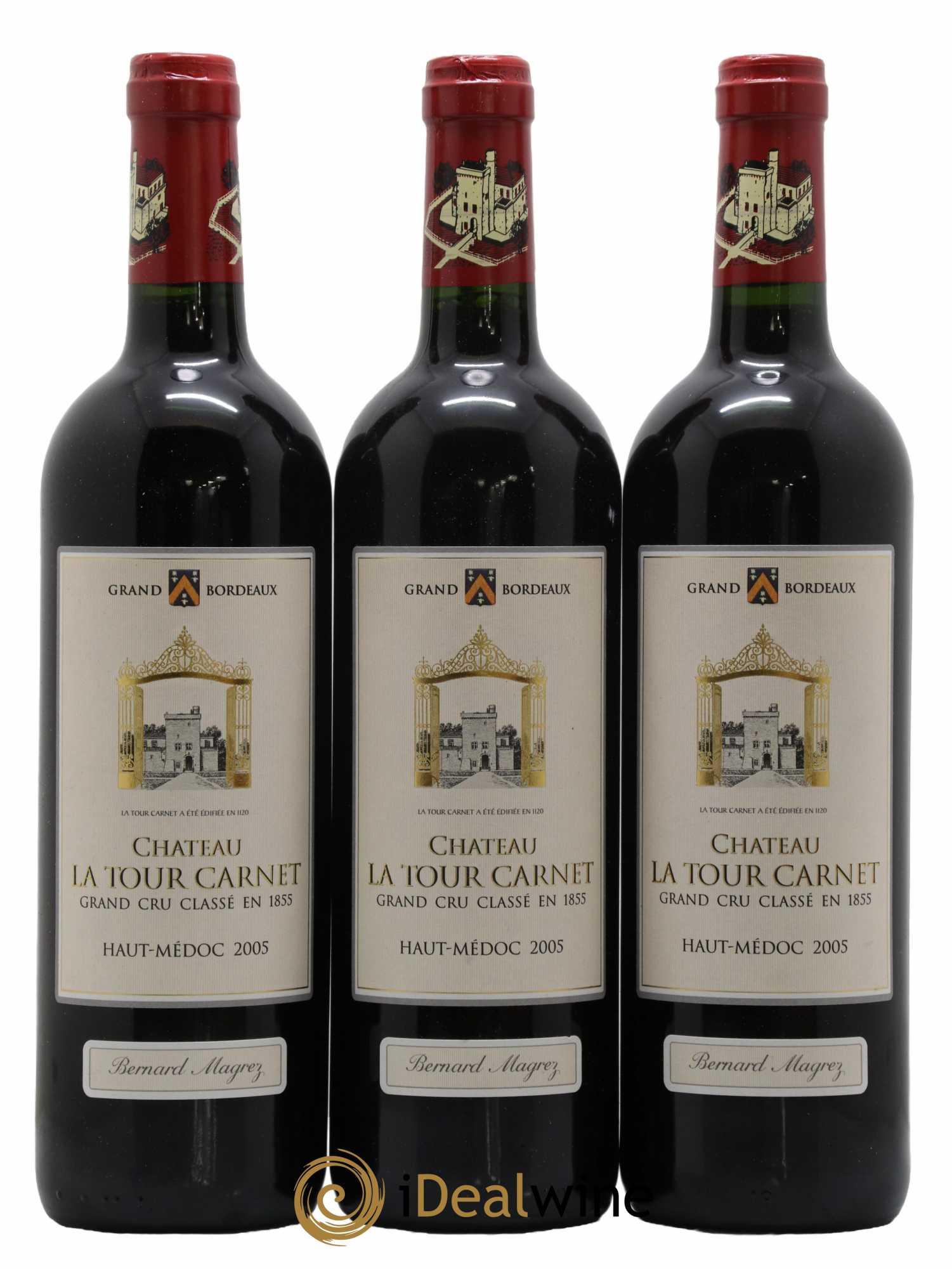 Château La Tour Carnet 4ème Grand Cru Classé  2005 - Lot de 6 Bouteilles