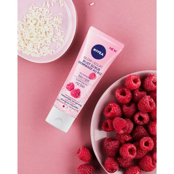 NIVEA Glow Rice bőrradír 75ml - Száraz és érzékeny bőrre