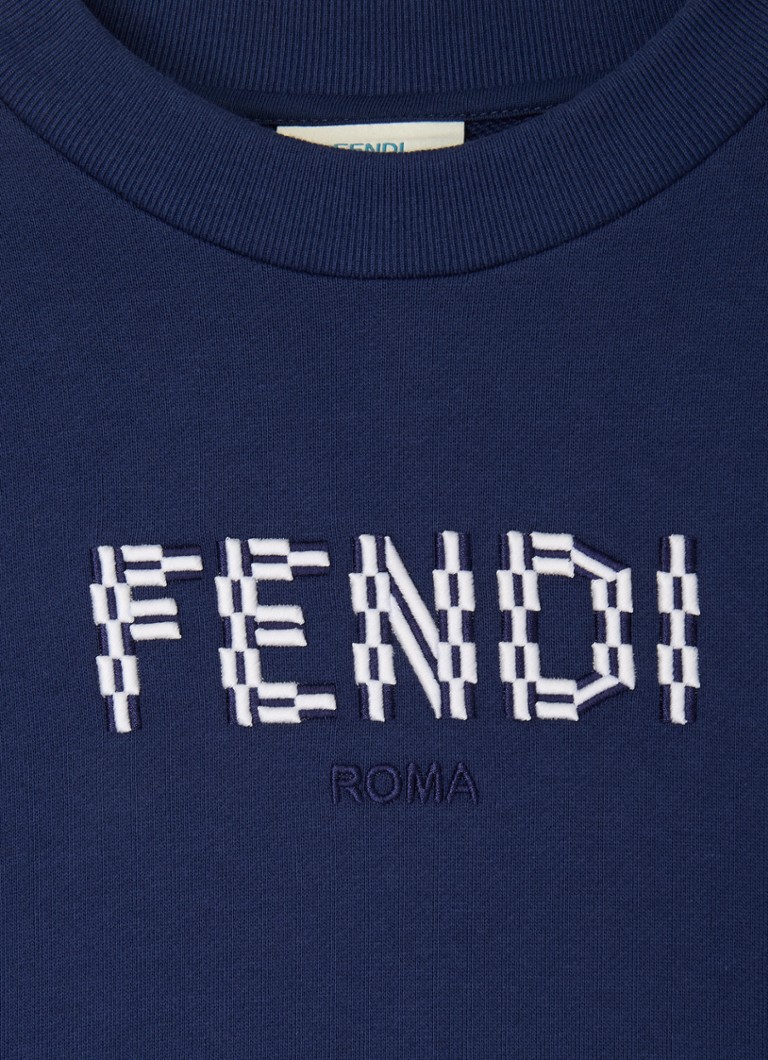 Maglione Fendi con logo ricamato