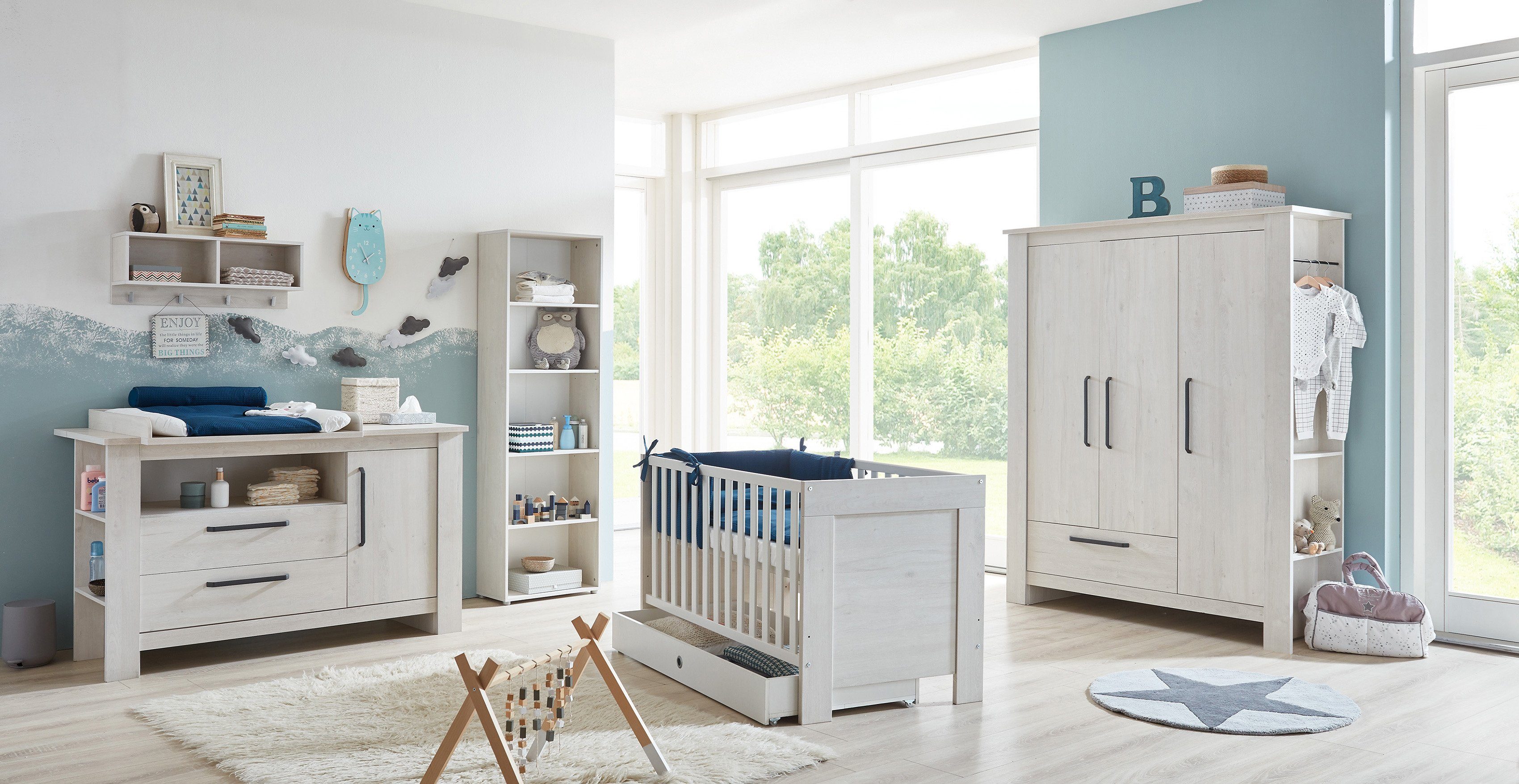 arthur berndt Kinderregal Til, mit 4 Kleiderhaken; Made in Germany