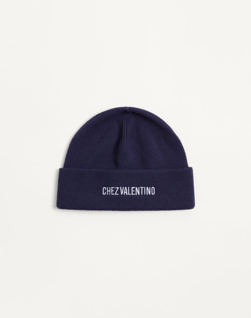 Gorro tricotado em lã da Chez Valentino