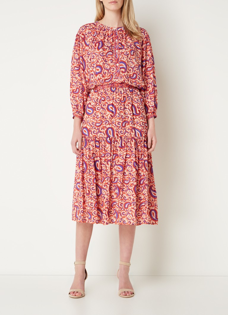 Fusta midi cu imprimeu Damya Gerard Darel