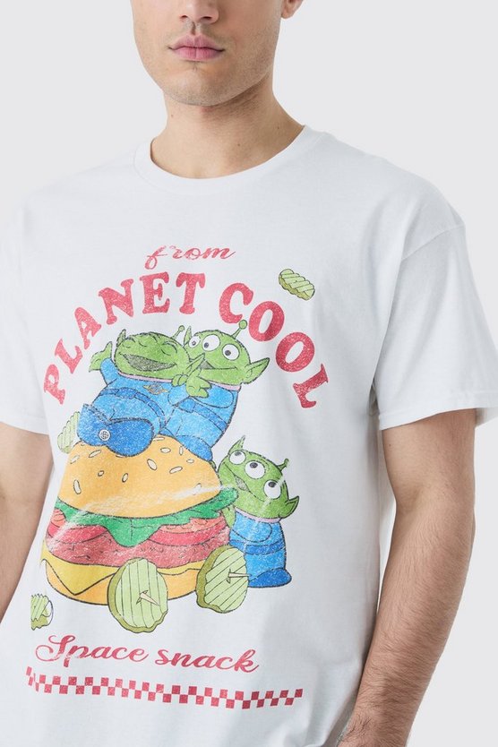 Oversize T-Shirt mit lizenziertem Toy Story Alien Print