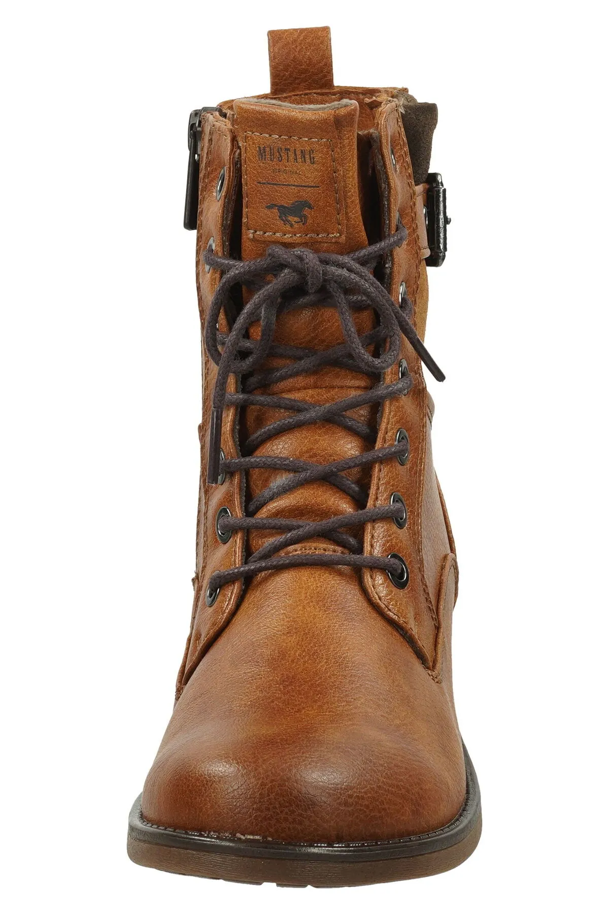 Mustang  Stiefelette - Braun - Blockabsatz