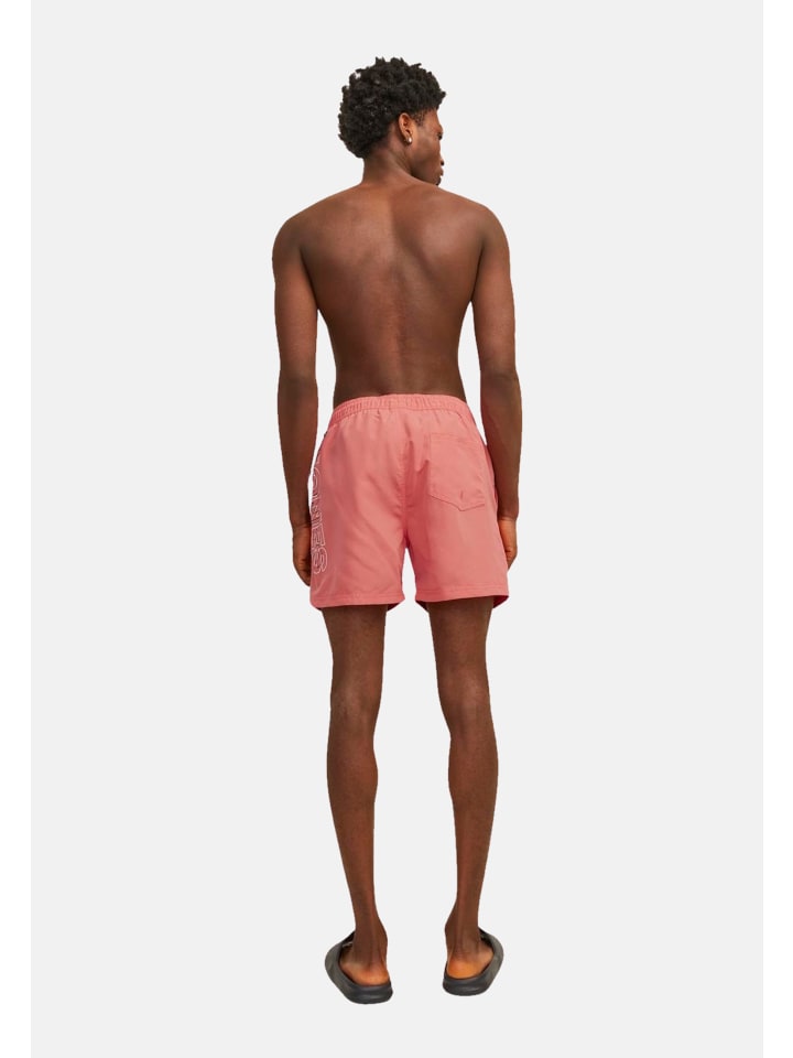 Jack & Jones Bade-Shorts 'Fiji' in rosa günstig kaufen