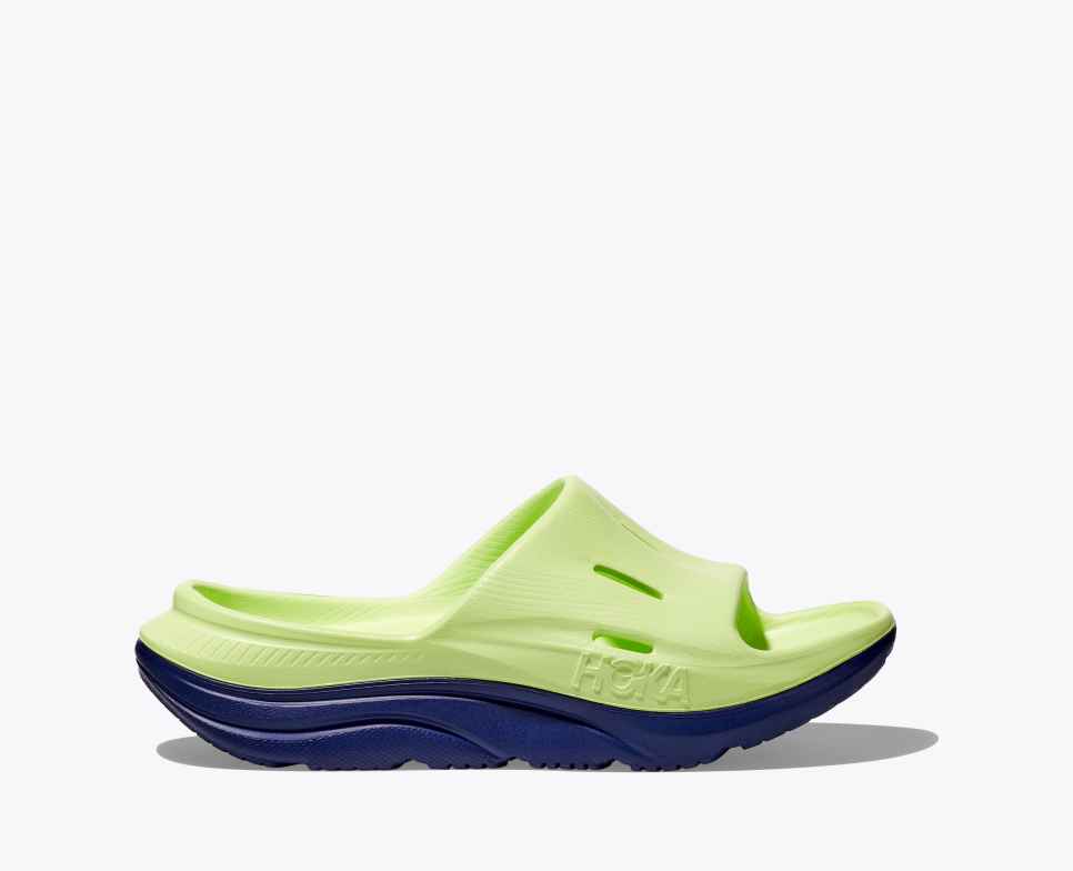 Ora Recovery Slide 3 Lettuce / Bellwether Blue