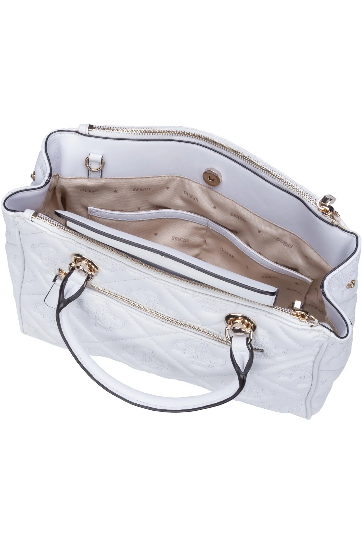 Guess  Handtasche - Weiß - Unifarben