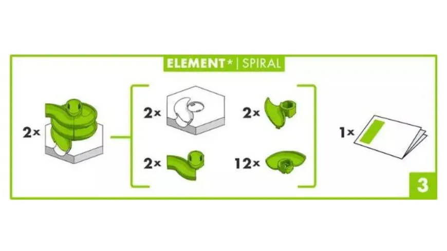 Ravensburger Beschäftigung - GraviTrax Element Spiral - Kugelbahn-Erweiterung