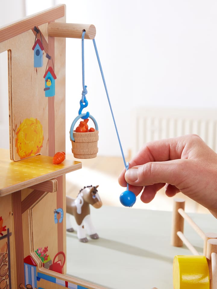 Haba Minipuppe Little Friends in Reiterhof Pferdeglück günstig kaufen onesize