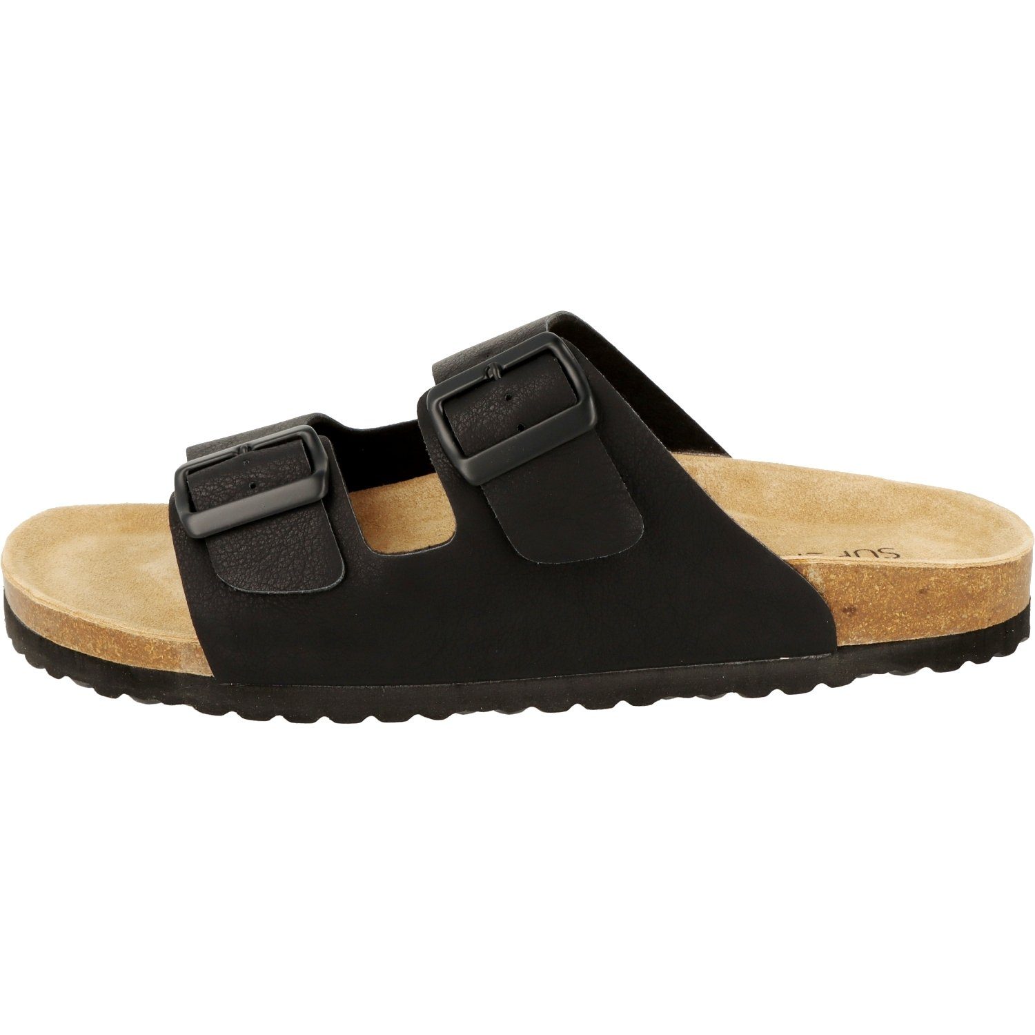 SUPERSOFT Herren 174-108 Komfort Sandalen Lederfußbett Pantolette