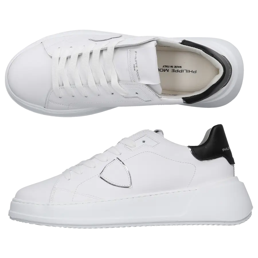 Philippe Model - Sneaker low TRES TEMPLE Kalbsleder - weiß