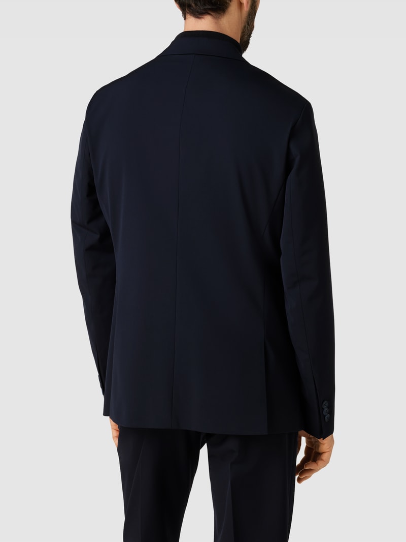 Slim Fit 2-Knopf-Sakko mit Pattentaschen in marineblau