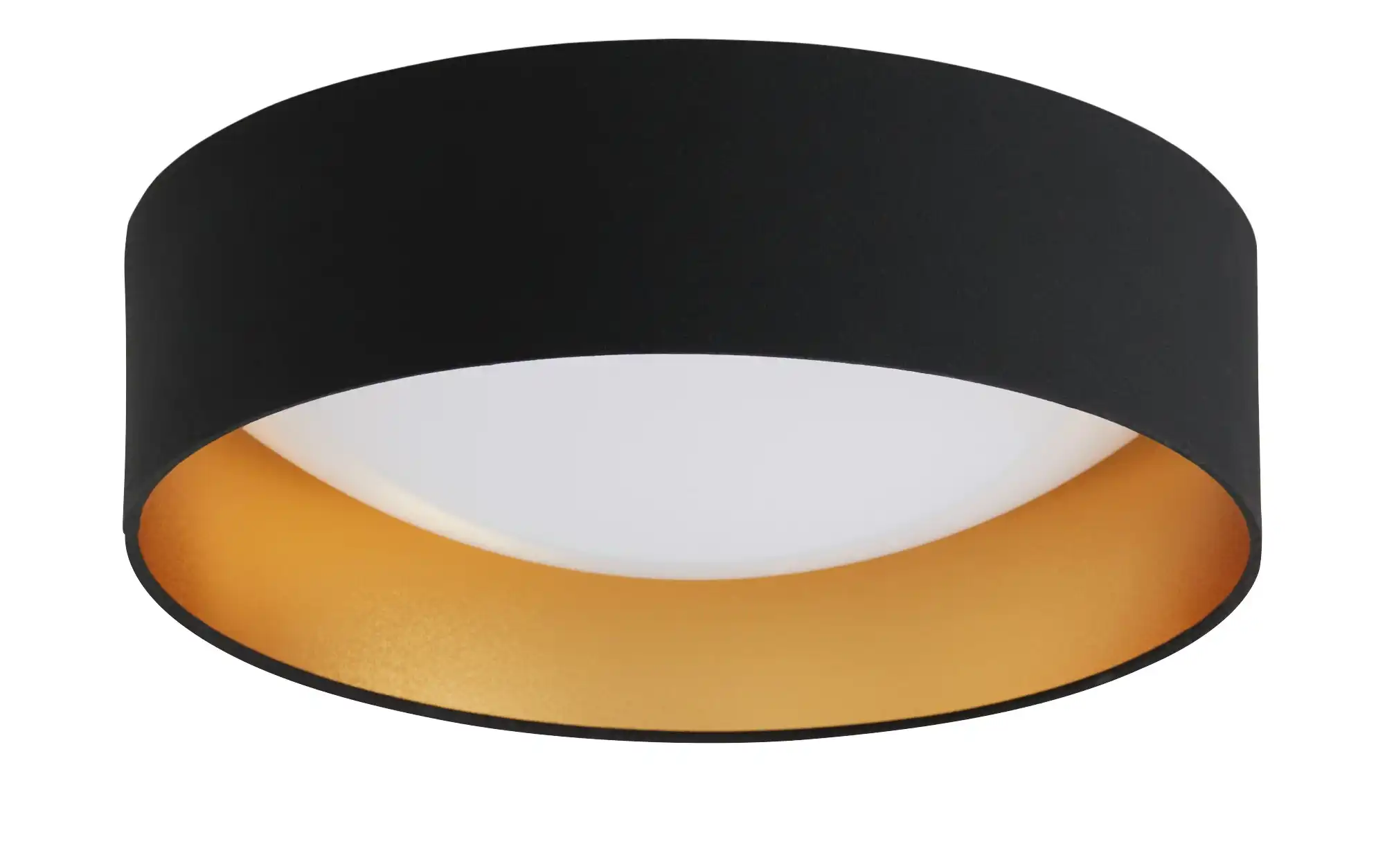 KHG LED-Deckenleuchte, 1-flammig, schwarz/goldfarben