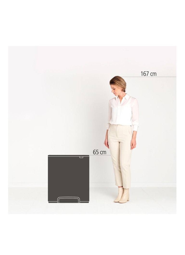 Brabantia Bo recycling pedal bin 2 x 30 liters