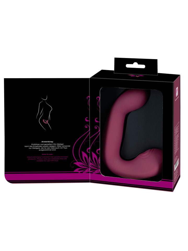 Javida Vibrator Thumping & Shaking Rabbit Vibrator in rot günstig kaufen 17 cm