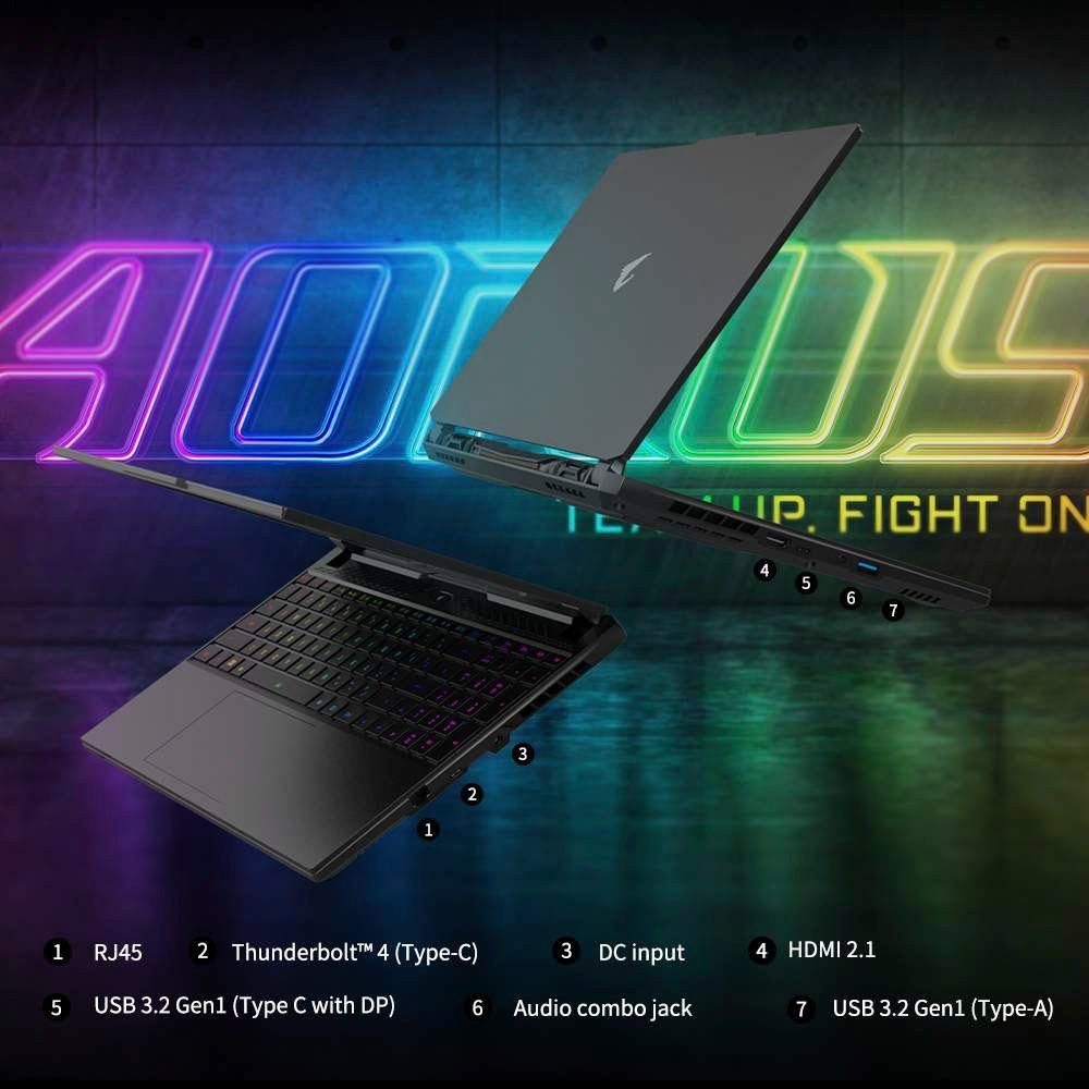 Gigabyte AORUS 15 Gaming-Notebook (39,6 cm/15,6 Zoll, Intel Core i5 12500H, 1000 GB SSD, Intel 12 th Gen)