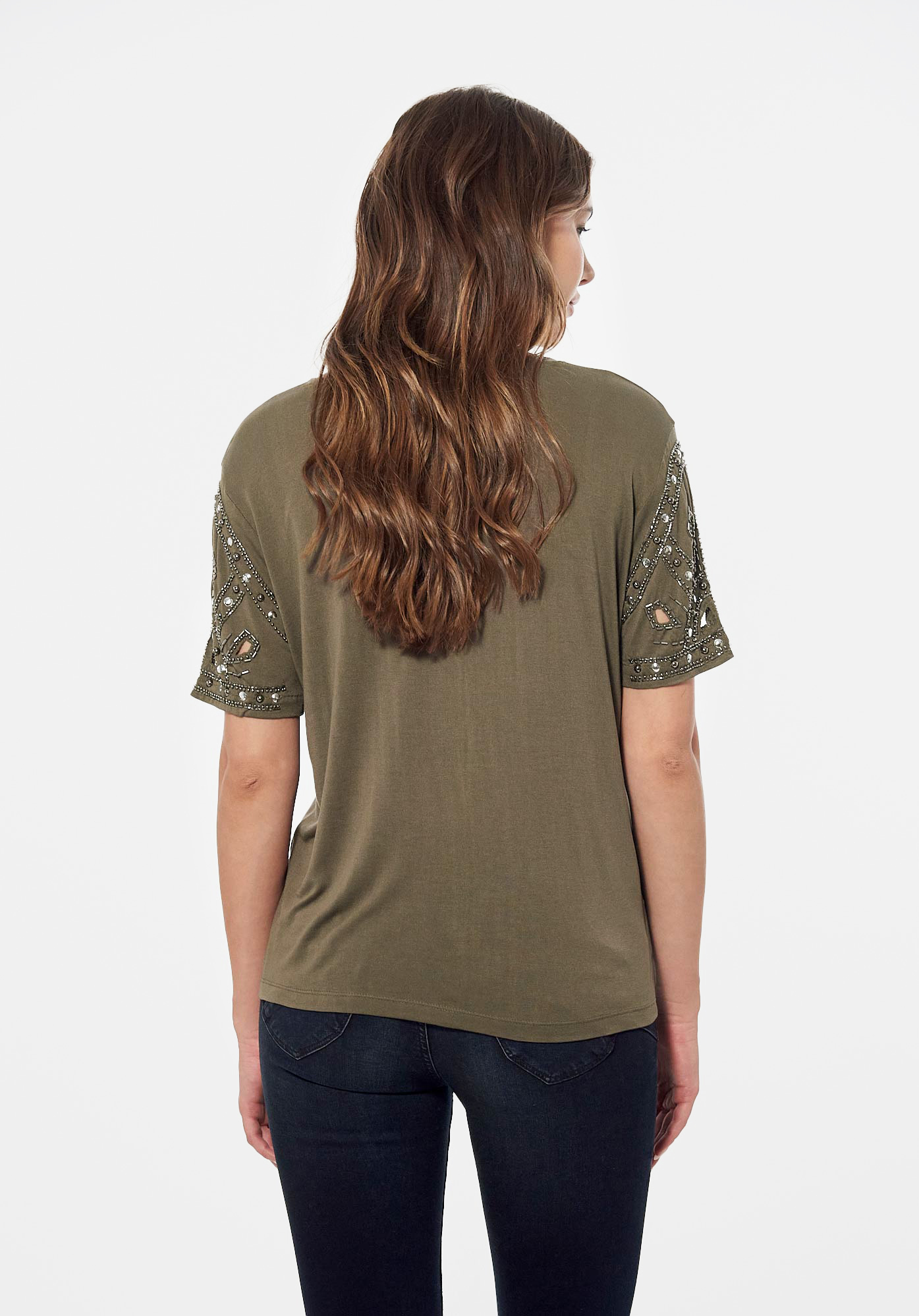 FILEN  T-shirt kaki Femme