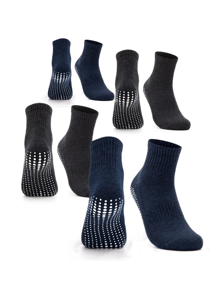 Occulto 4er Pack Stoppersocken Andi in Schwarz-Navy günstig kaufen