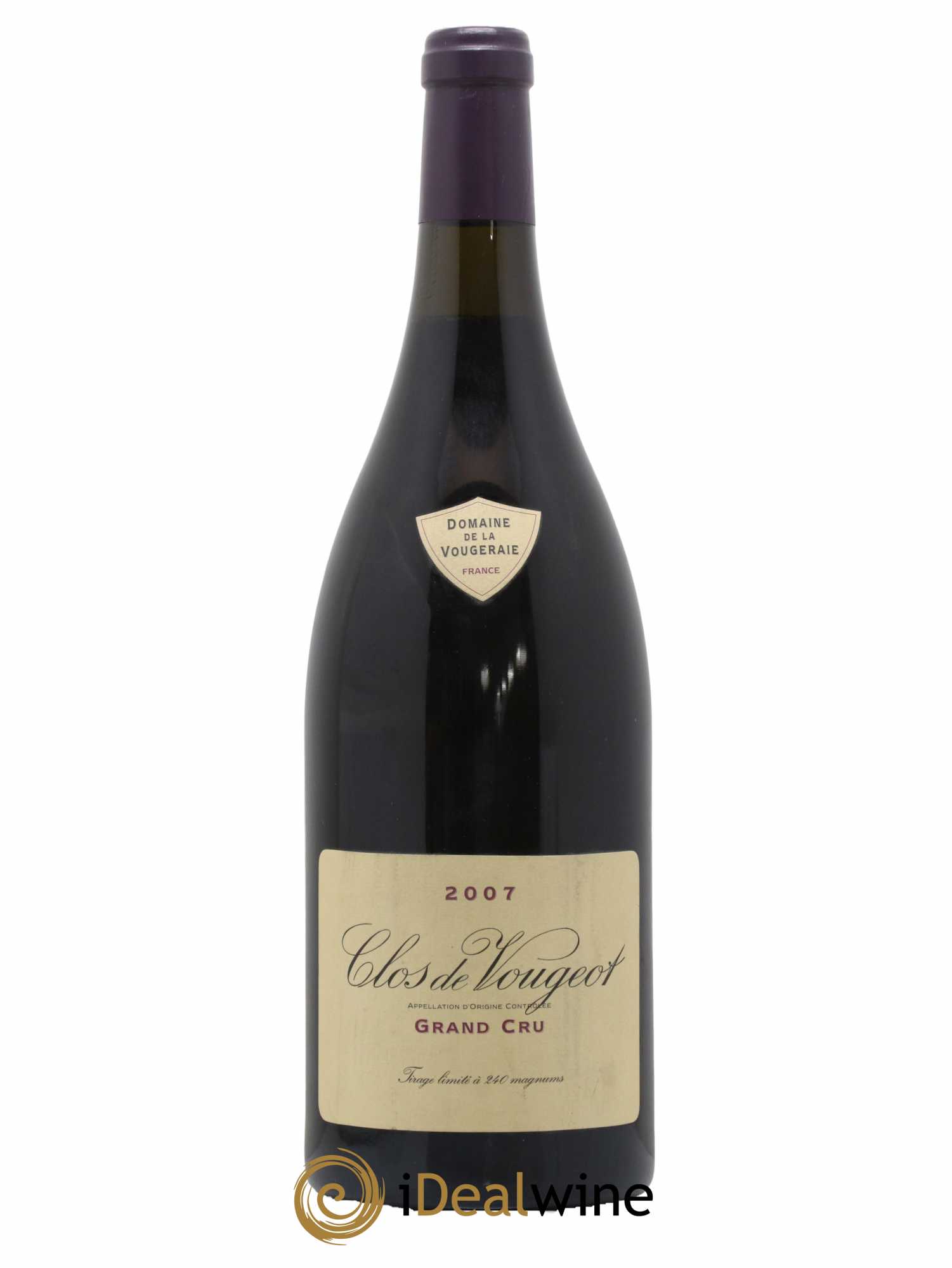 Clos de Vougeot Grand Cru La Vougeraie  2007 - Lot de 1 Magnum